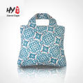Recycled eco waterproof folding polyester nylon shopping bag